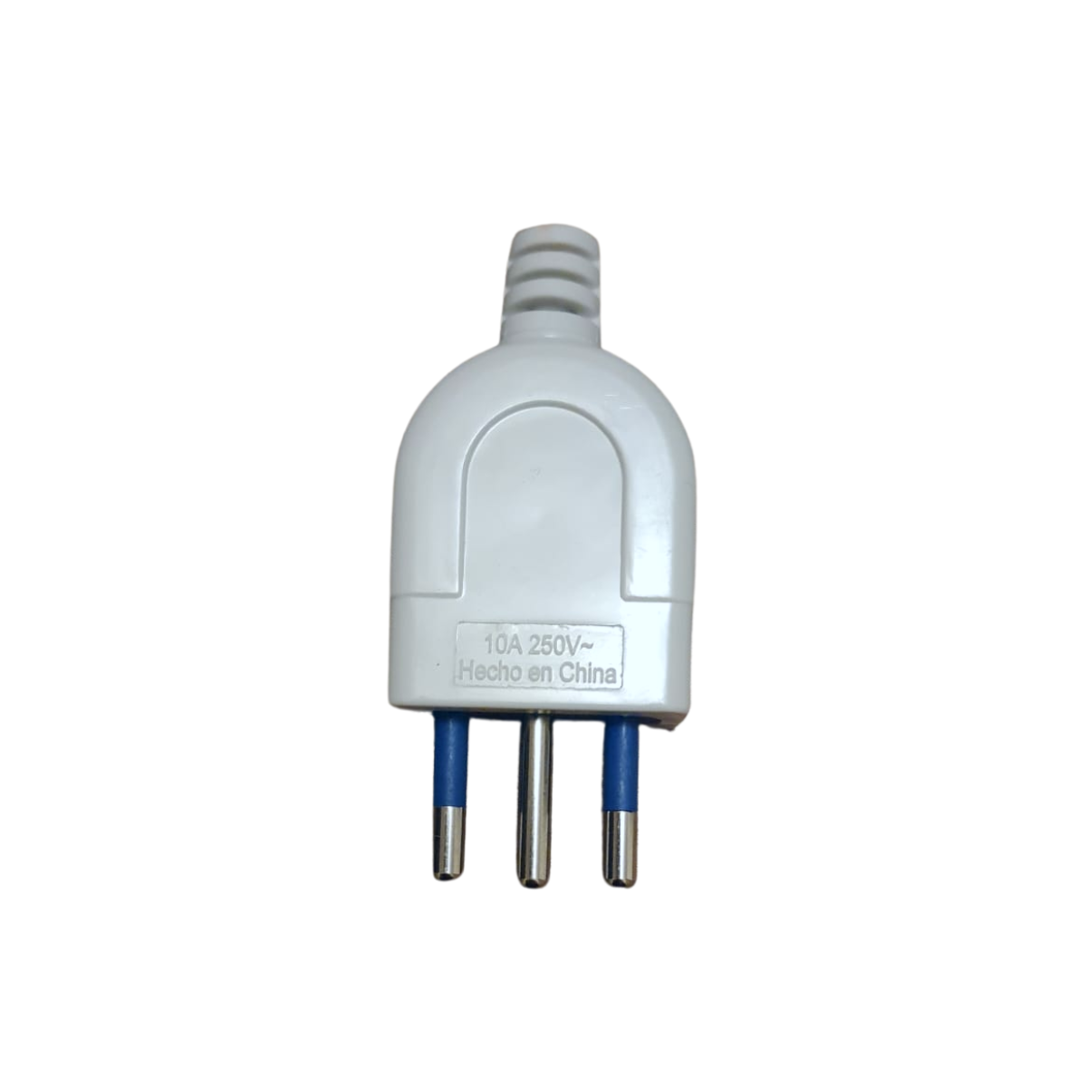 Enchufe Macho Volante Blanco 2p+t 10a 250v 1500w Sec