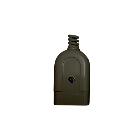 Enchufe Hembra Volante Negro 2p+t 10A 250V 1500W Sec