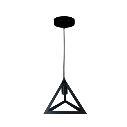 Lampara Colgante De Hierro Industrial E27