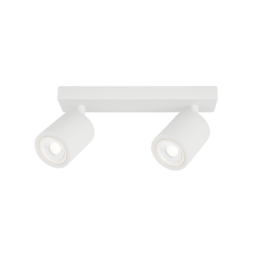 Aplique Blanco Porta Ampolleta Dicroica Doble Dirigible