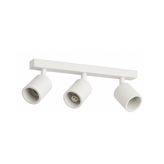 Aplique Triple Blanco Porta Ampolleta Dicroica Dirigible