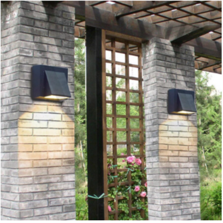 Aplique Led Simple Gris 3w Exterior Luz Calida Modelo Kapelle