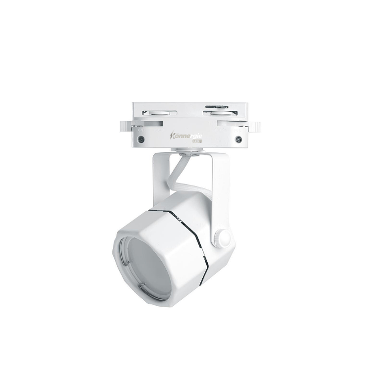 Foco Lampara Riel Monofásico Blanco Retro con Ampolleta 220v