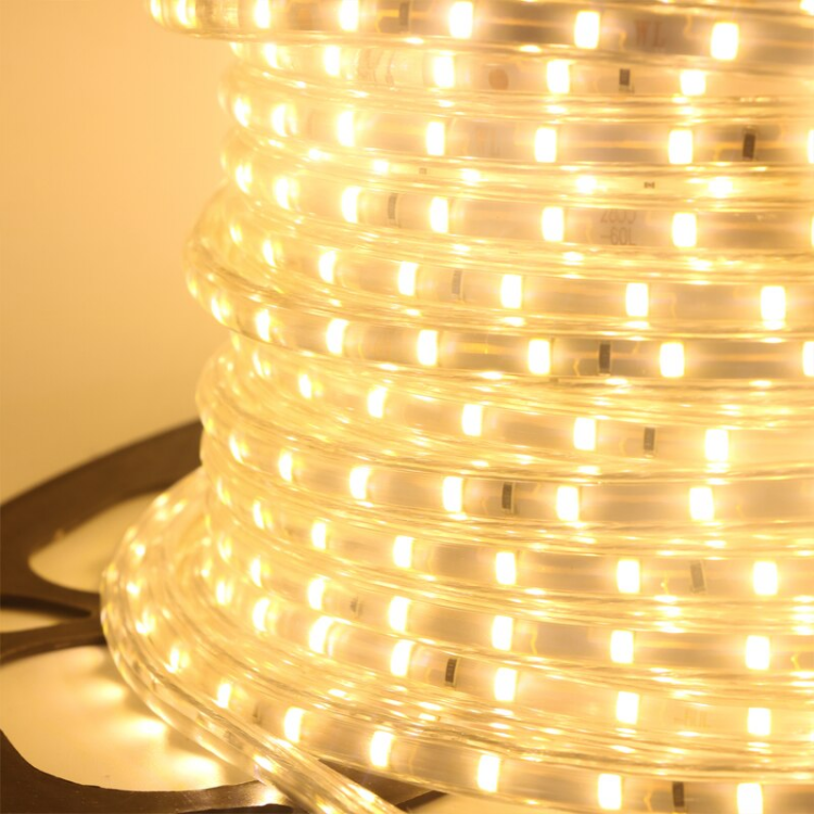 Cinta Led Impermeable Luz cálida 5 Metros con Conector Al 220v