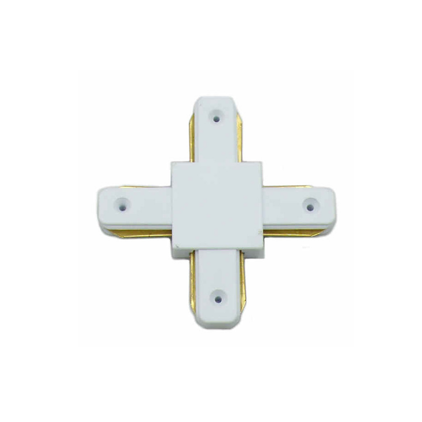 Conector Para Riel Monofasico En "X" Tipo Cruz 220v