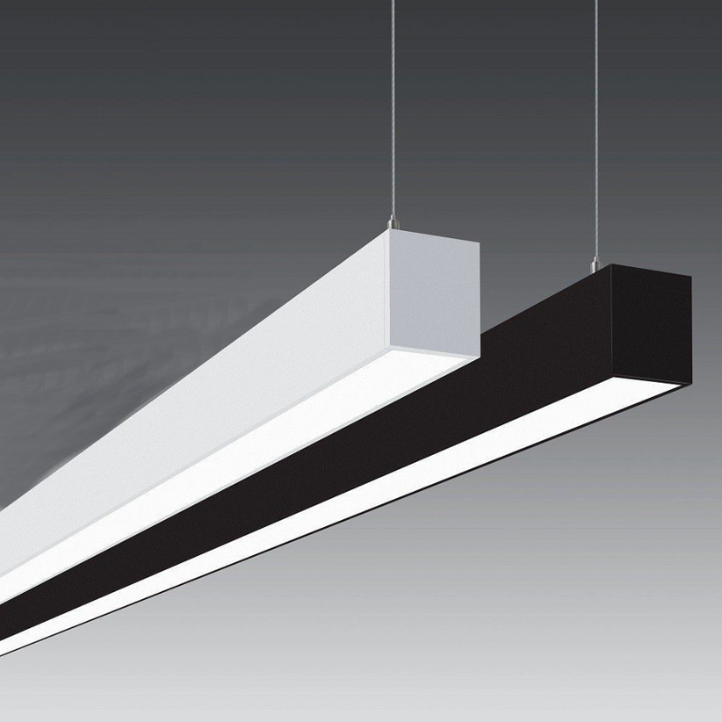 Luminaria Led Lineal Profesional 40W 5070 120cm Driver Osram Cuerpo Blanco