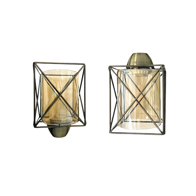 Lampara De Techo Geometrica Con Ampolleta Led E27