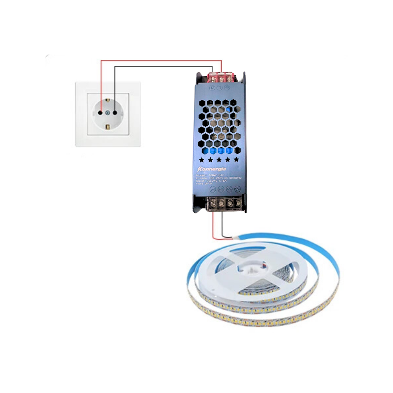 Fuente Poder Profesional Titan 24V 100W 4.16A