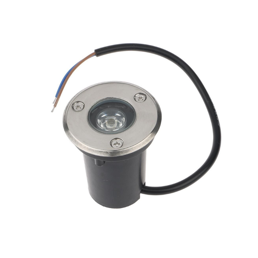 Foco embutido Para Piso 1W 3000K IP67