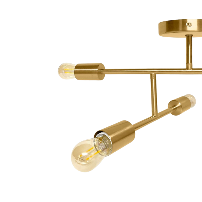 Lampara De Techo Nordica Dorada Elegante