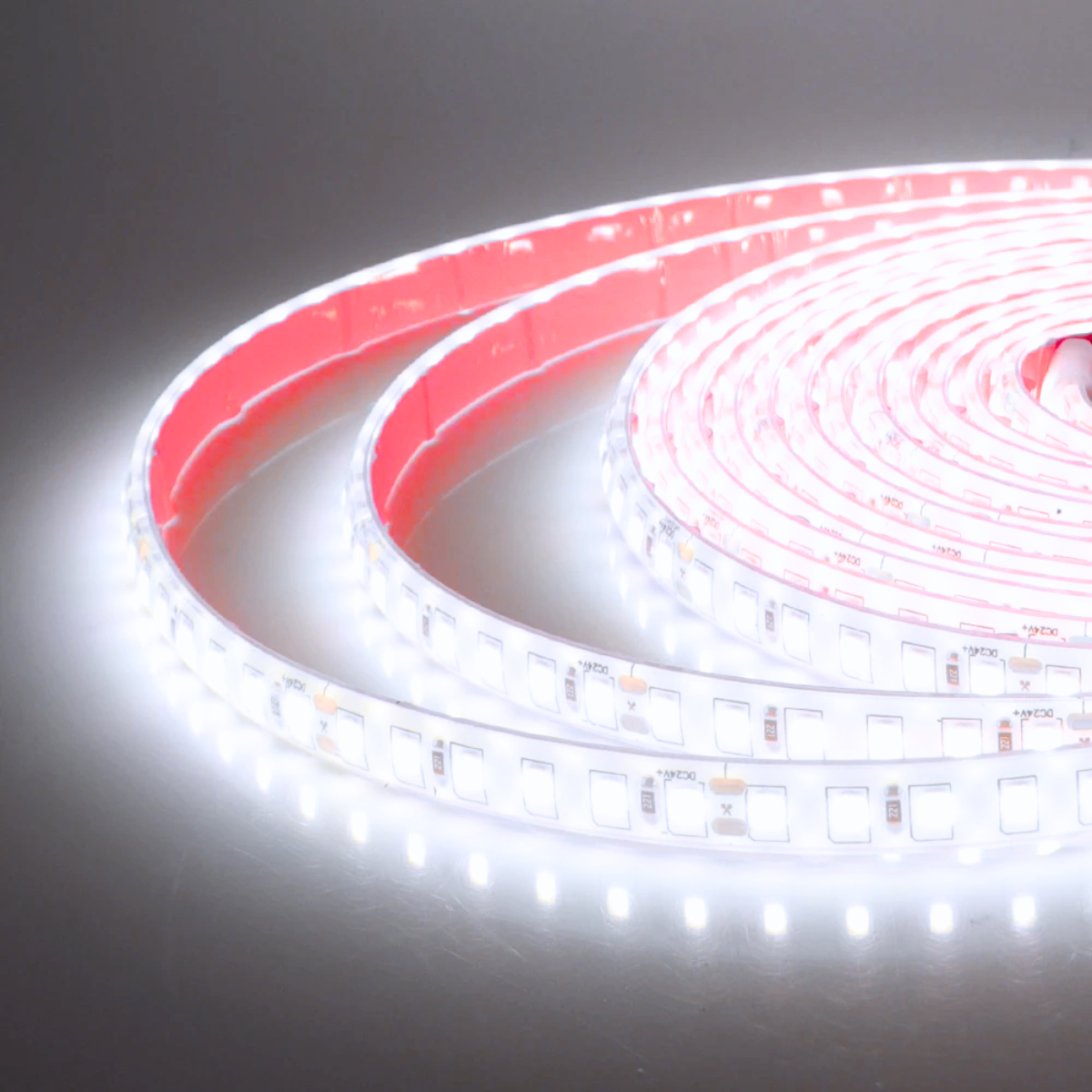 Cinta Led Impermeable Luz Blanca Fria con adhesivo 10 Metros + Conector Al 220v