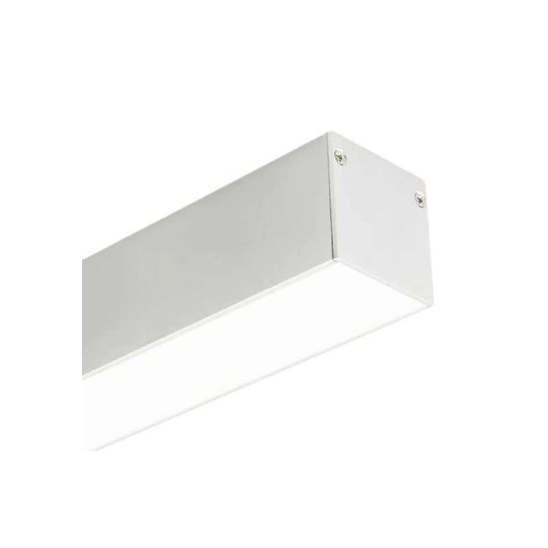 Luminaria Led Lineal Profesional 40W 5070 120cm Driver Osram Cuerpo Blanco