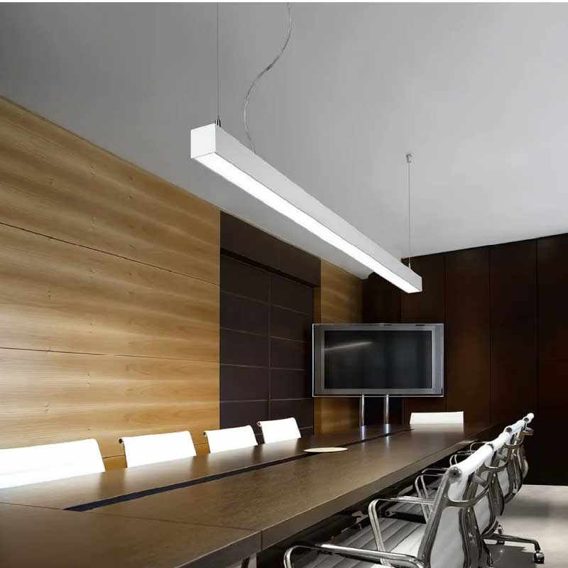 Luminaria Led Lineal Profesional 40W 5070 120cm Driver Osram Cuerpo Blanco