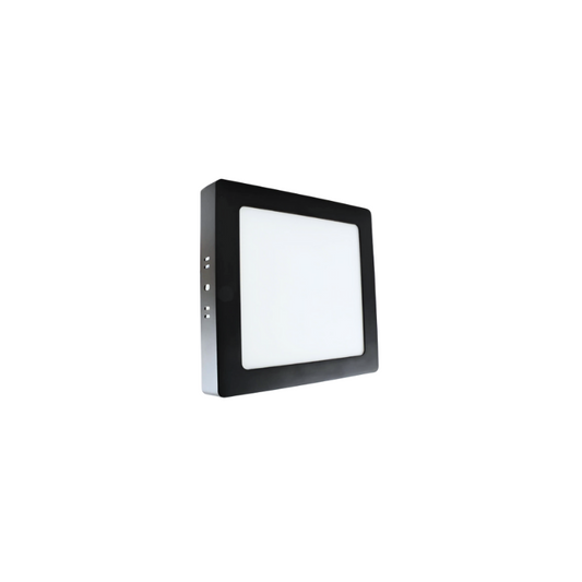 Panel Plafon Led PRO Sobrepuesto Cuadrado Borde Negro 6w 10.5cm