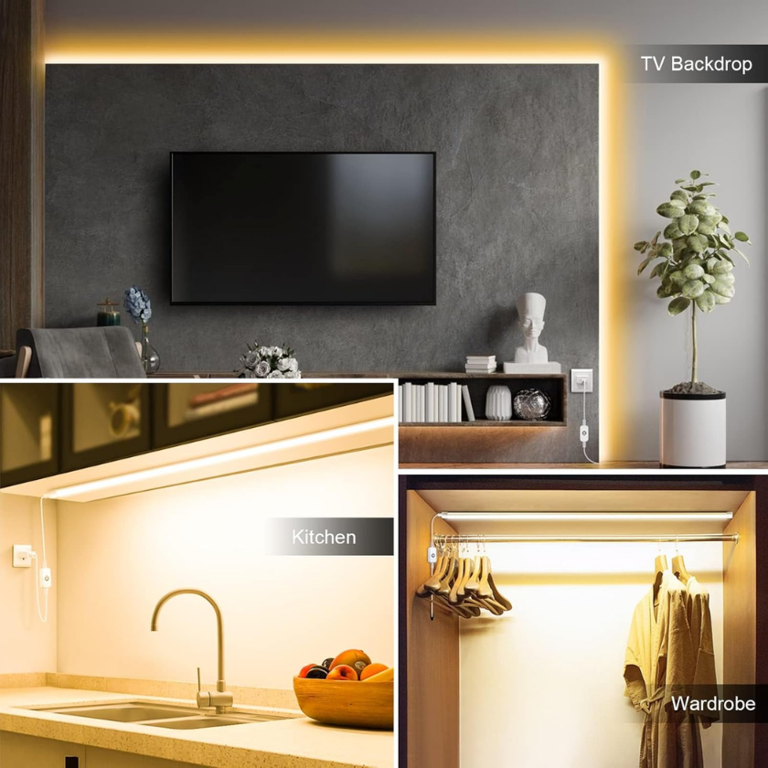 Cinta Led Neon Flex 3 Metros Usb Con Adhesivo Luz Regulable