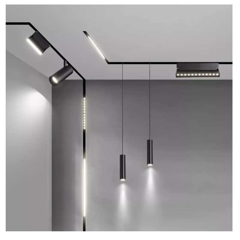 Foco Riel Magnético con Lupa 24° Fijo 12W 48V