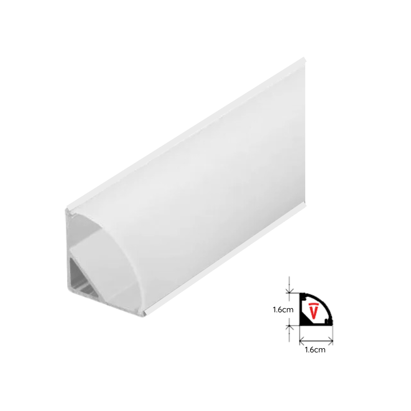 Perfil 2 metros 601 Esquinero Color blanco 0.4mm Pack 10 unidades