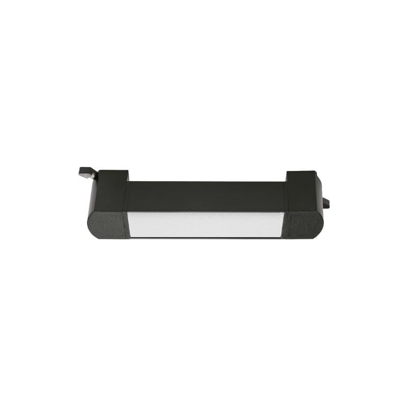 Foco Riel Monofásico Negro Empavonado Móvil 10w 220v Modelo Cygnus