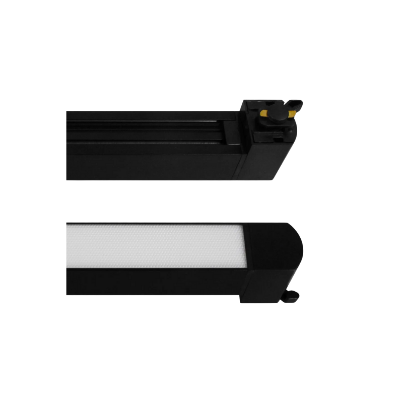 Foco Riel Monofásico Negro Empavonado Móvil 10w 220v Modelo Cygnus