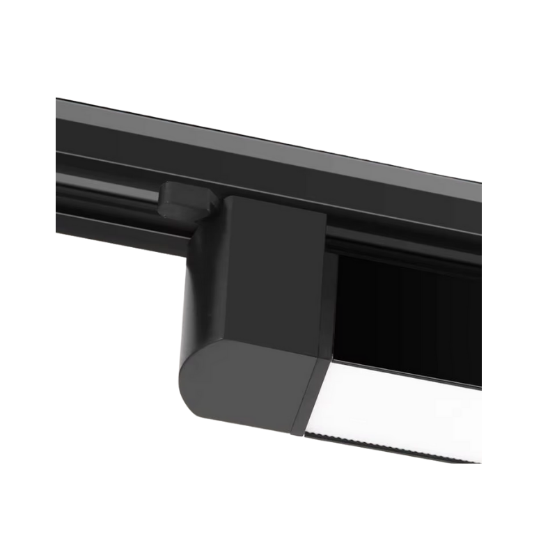 Foco Riel Monofásico Negro Empavonado Móvil 30w 220v Modelo Cygnus