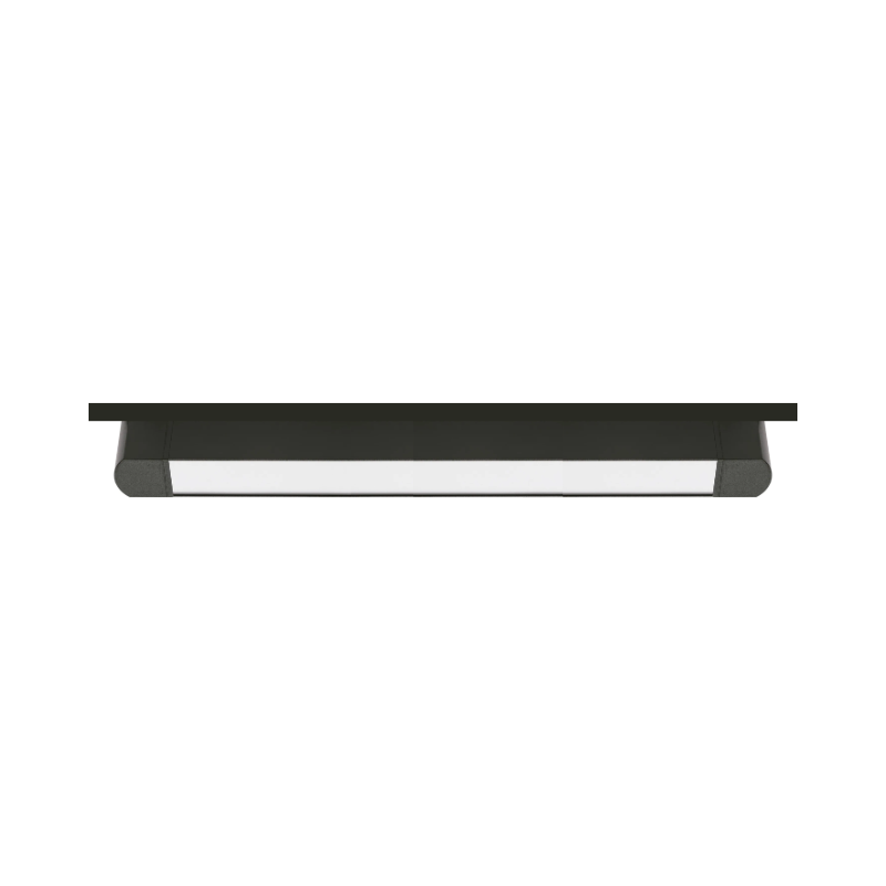 Foco Riel Monofásico Negro Empavonado Móvil 30w 220v Modelo Cygnus