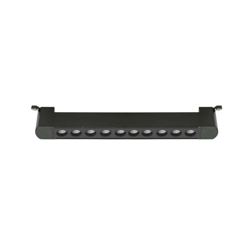 Foco Riel Monofásico Negro 24° Móvil 20w 220v Modelo Cygnus