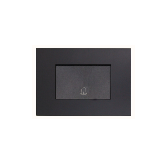Pulsador de Timbre 10A 250V Teclon Grafito