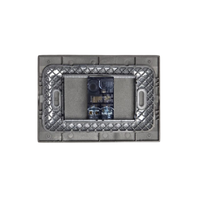 Pulsador de Timbre 10A 250V Teclon Grafito