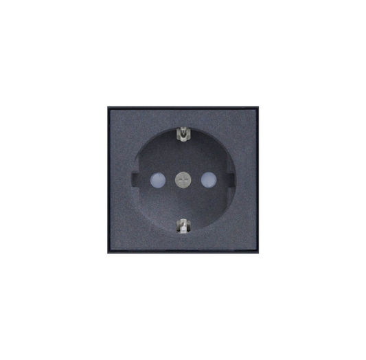 Modulo Enchufe Schuko Universal 16A 250V Grafito SEC
