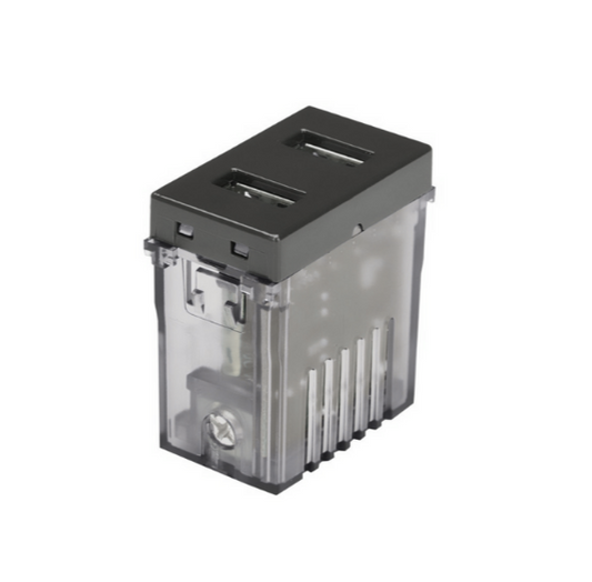 Modulo Toma Usb Doble 100-240V 5V Tipo A Grafito