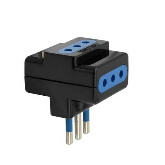 Enchufe Adaptador Triple Negro 1500w 250v 10a Certificado