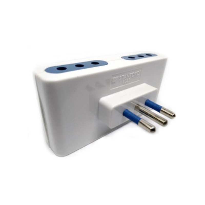 Enchufe Cuadruple Cuatro Entradas Blanco 1500w 10a 220v SEC