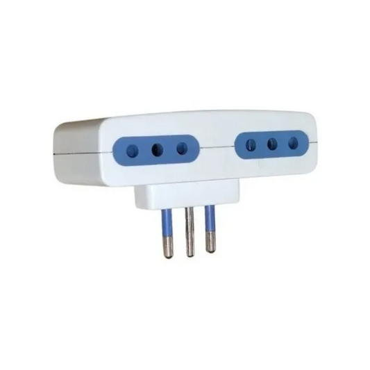 Enchufe Cuadruple Cuatro Entradas Blanco 1500w 10a 220v SEC