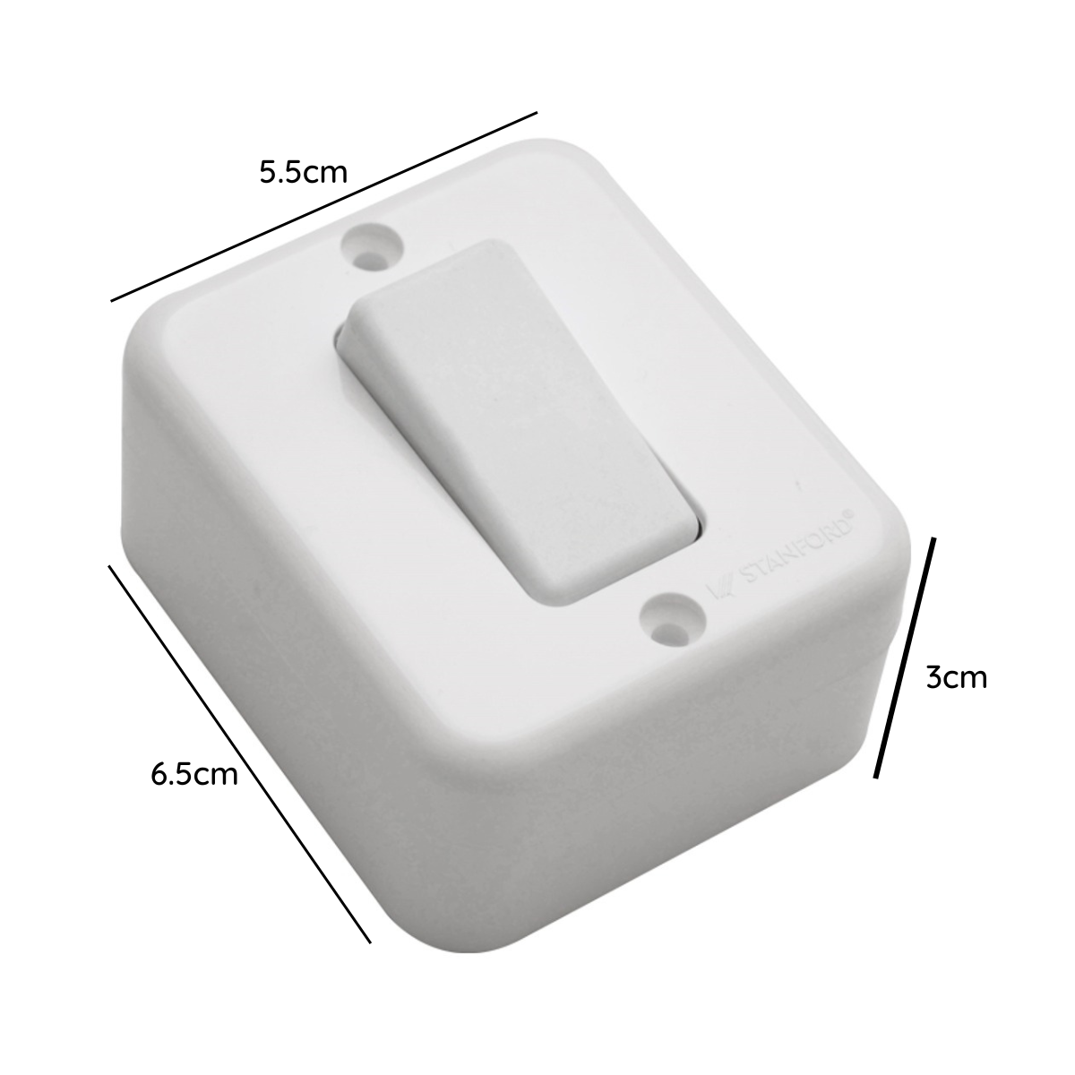 Casquete Sobrepuesto Interruptor Simple 9/12 16a 250v