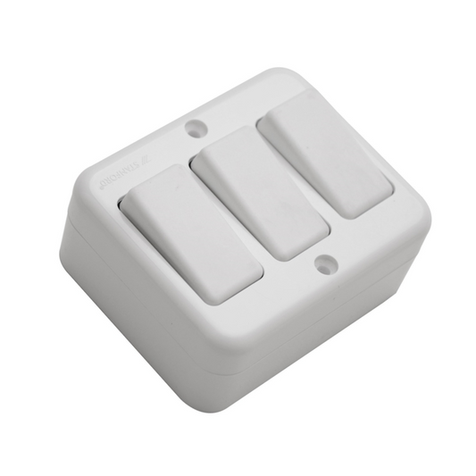 Casquete Sobrepuesto Interruptor Triple 9/32 16a 250v