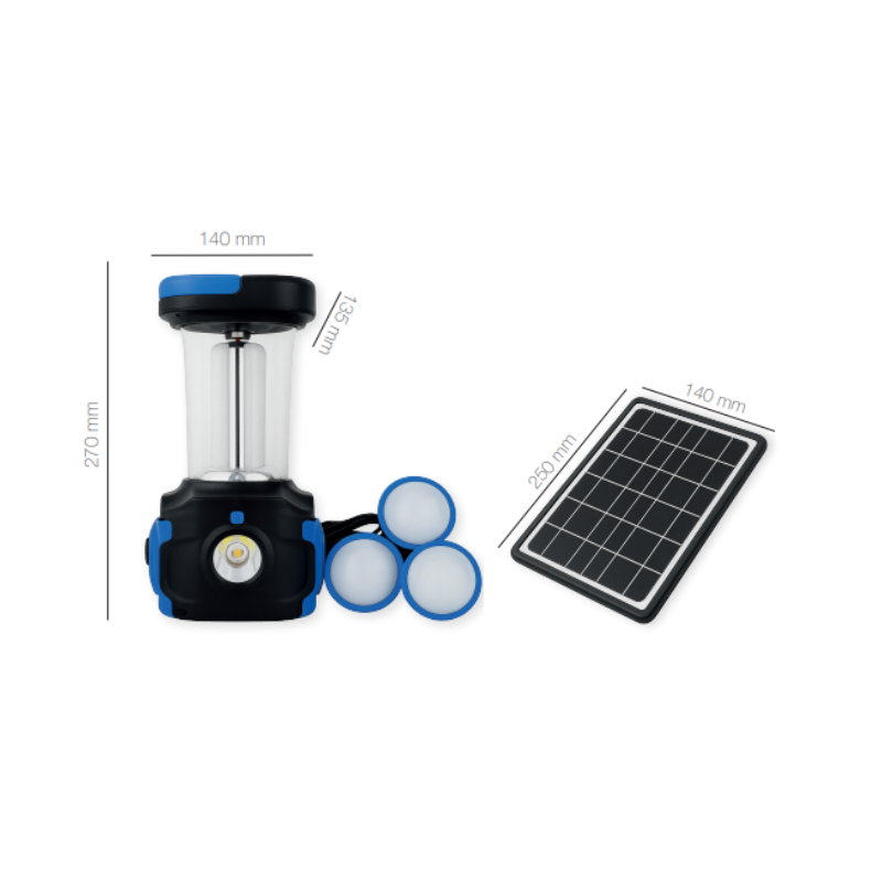 Lampara Led Solar Portátil Camping Multiuso Luz Fría