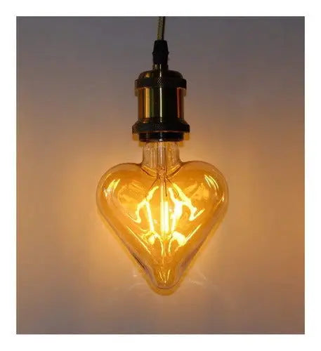 Ampolleta Led Vintage corazon 4w ámbar 2700k - Wanting Chile SpA