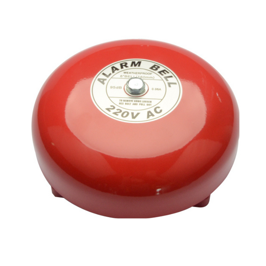 Timbre Campana Campanilla Alarma 220v 95db 6"