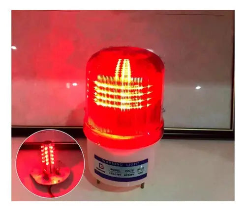 Baliza Destellante Led 220v Apernada Aviso Entrada Salida