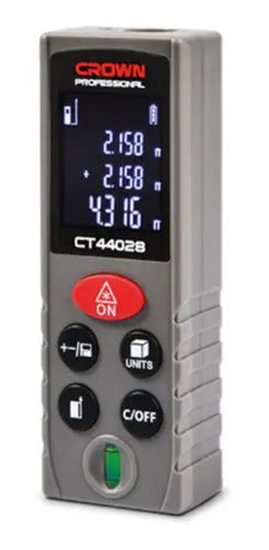Medidor De Distancia Distanciometro Laser Digital 40mt Crown