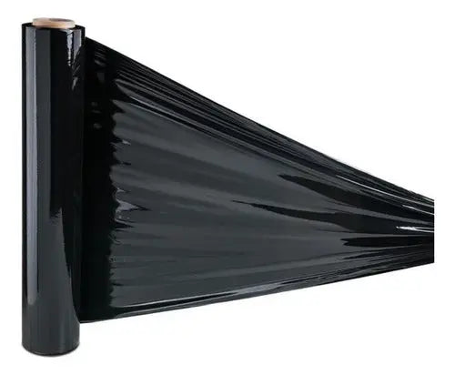 Rollo De Film Estirable Negro Embalaje Paquetes 1.9kg 210m