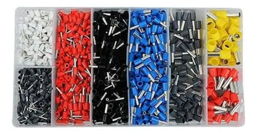 Kit De Alicate Crimpadora Terminal Ajustable 1200 Piezas