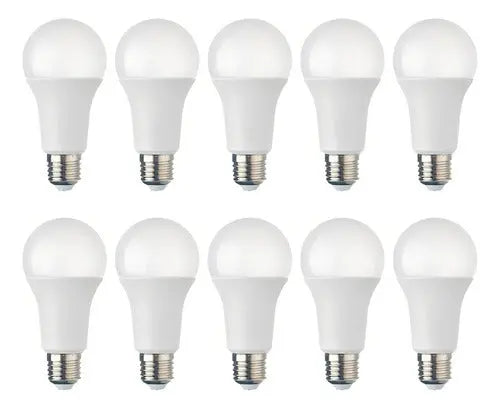Pack 10 Ampolleta E27 15w 3000k Color De La Luz Blanco Calido