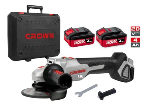 Esmeril Amoladora Angular Portatil Recargable 20v Crown Sec