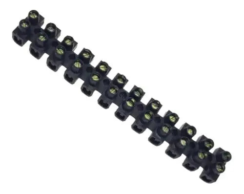 Pack 10 Regletas De Conexion Plastica 12 Polos 4mm