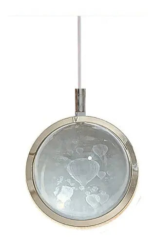 Lámpara Colgante Moderna Elegante Globo Vidrio Bronce Diseño