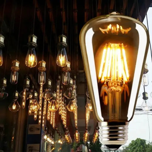 PackX6 Ampolletas Vintage Led Edison Filamento E27 6w