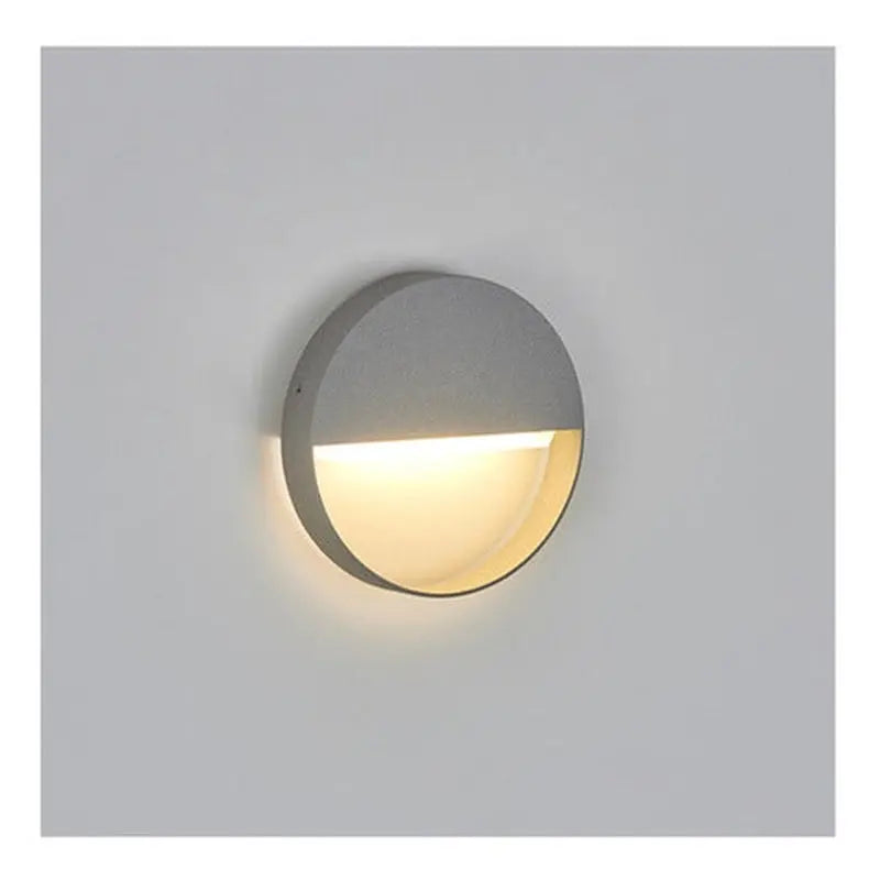 Aplique Foco Muro Redondo 4w Ip54 Luz Calida