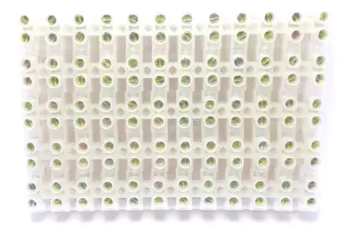 Pack 10 Regletas De Conexion Plastica 12 Polos 4mm