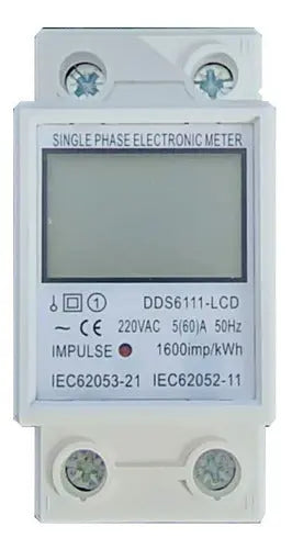 Remarcador Monofasico Digital Riel Din 60a 220v Ip54
